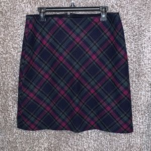 Talbots plaid authentic skirt